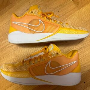 Nike Sabrina 1 TB Womens Basketball Shoes-University Gold and White-M7/W8.5
